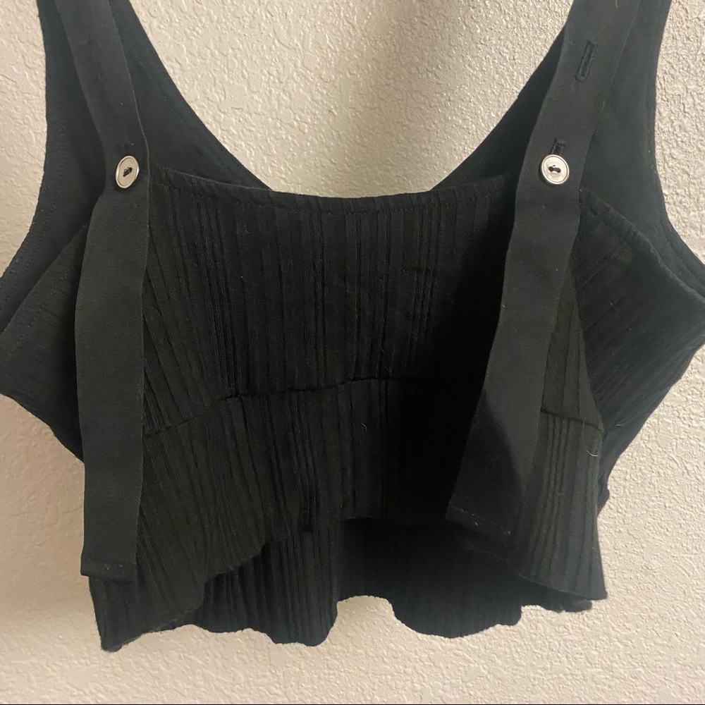 The Range Ribbed Crop Top Button Adjustable Strap… - image 4